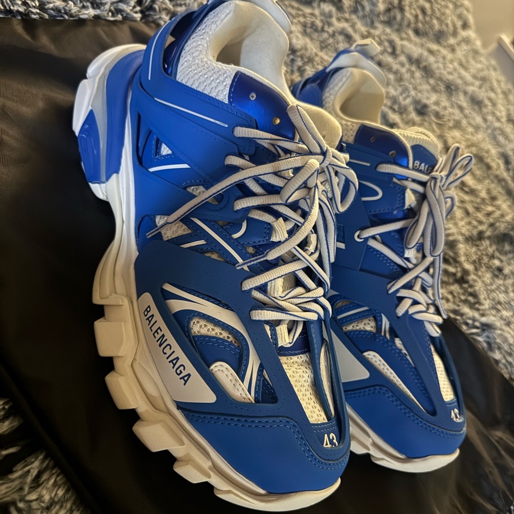 Royal Blue Balenciaga Track Runner LED